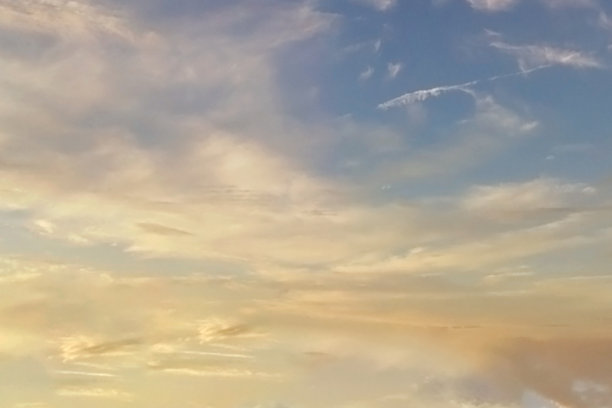 美丽的日落天空，3d渲染。图片下载