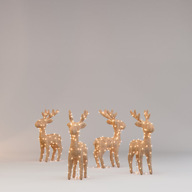 圣诞鹿灯图片下载