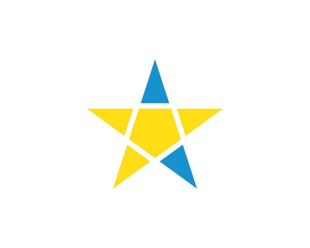 星星标志图标矢量图图片下载