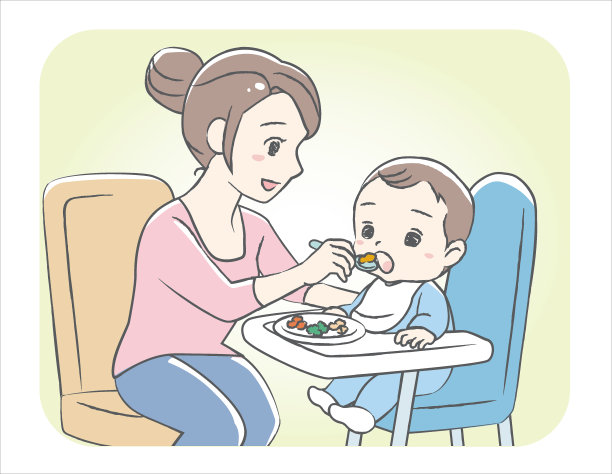 母亲正在喂她的婴儿。图片下载