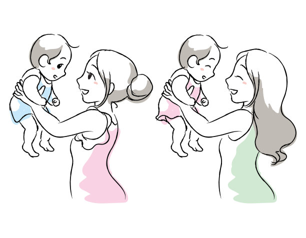 妈妈和她可爱的宝宝图片下载