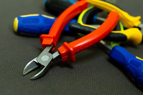 敷设电剪红线刀一对螺丝刀修理手动工具套堆设计施工图片下载