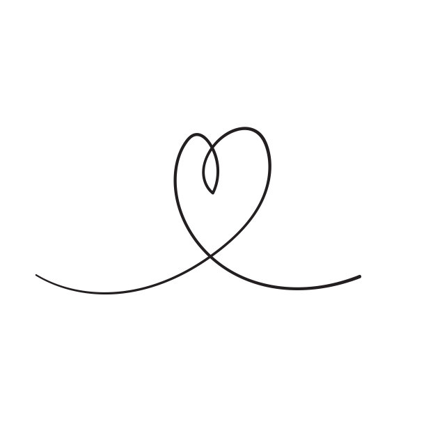连续线描的爱的标志与心拥抱在涂鸦手绘风格矢量的极简主义设计图片下载