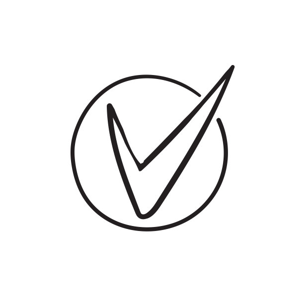 检查标记矢量图标手绘涂鸦的概念图片下载