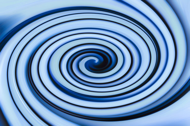 白蓝色线条弯曲龙卷风运动旋涡背景艺术设计图片下载