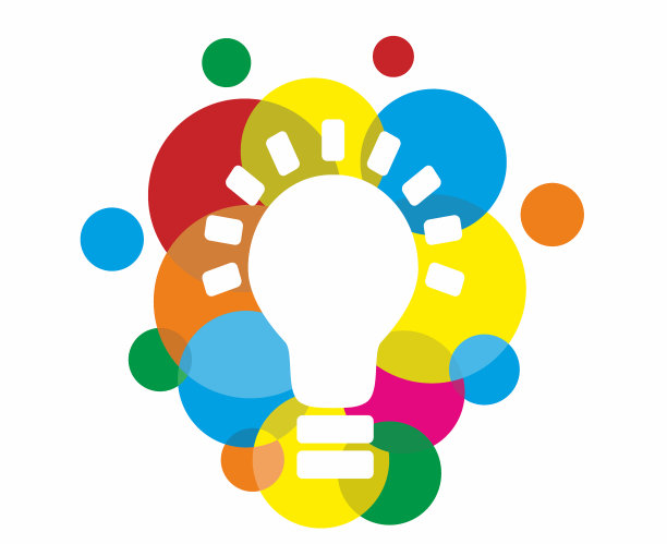 矢量插图。灯泡的想法，头脑风暴和合作的最佳解决方案。图片下载