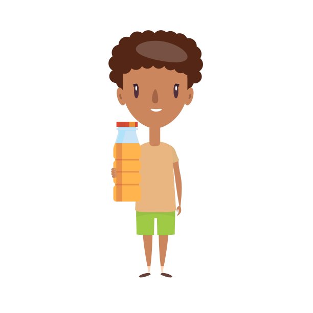 学校的孩子微笑。开朗的小学生、幼儿园小学生卡通人物图片下载