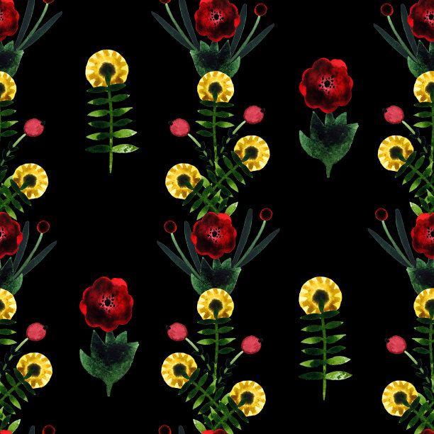 花卉无缝模式图片下载