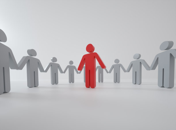 3D渲染插图人物图标概念图图片下载