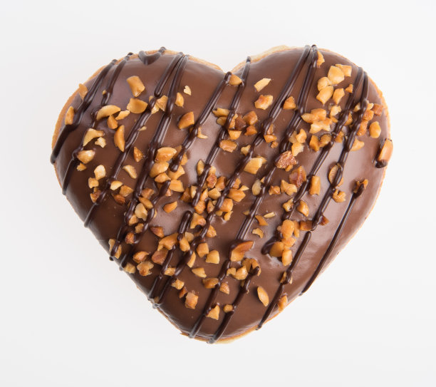 甜甜圈孤立在白色背景图片下载