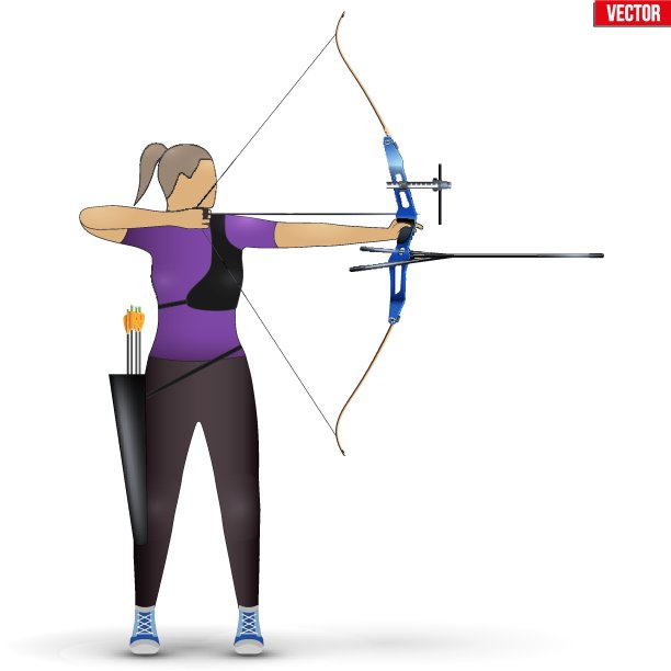 弓箭手与弓箭运动图片下载