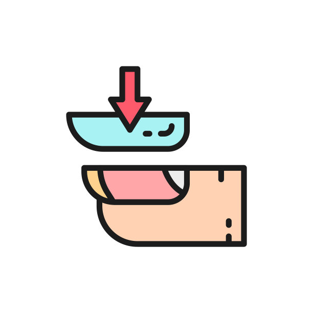 假甲、加长甲、美甲沙龙平色线图标。图片下载