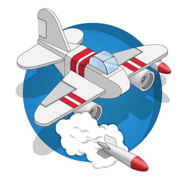 军用飞机发射火箭。图片下载