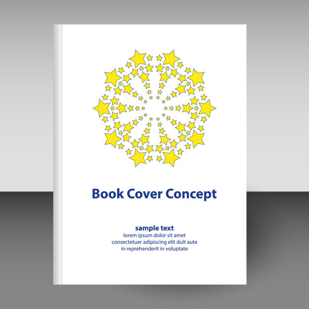 矢量封面的日记本精装与明星曼荼罗图片下载