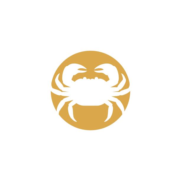 蟹状矢量图标插图图片下载