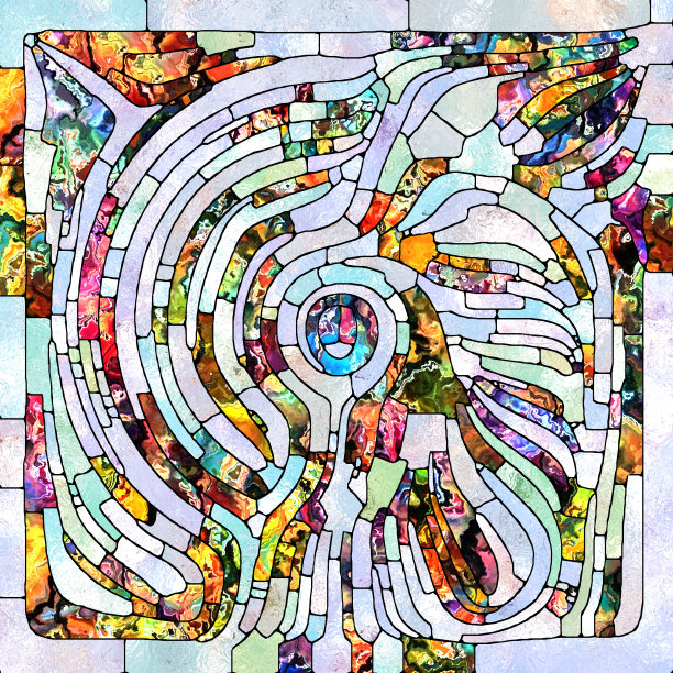 彩色玻璃文摘图片下载