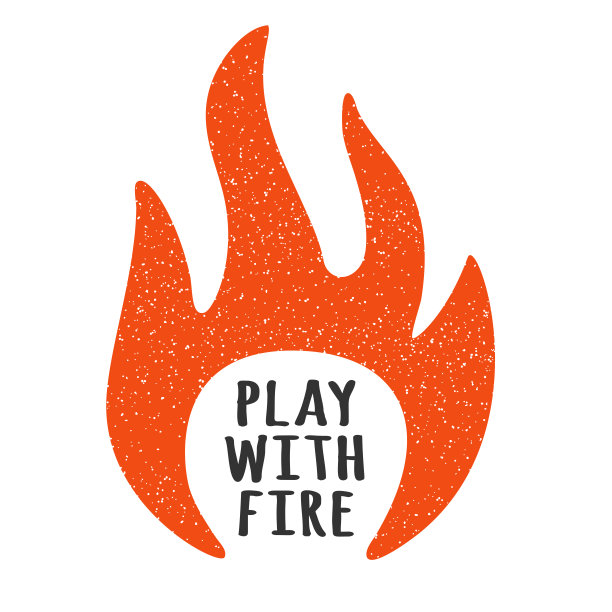 矢量插图与火焰火焰。玩火。t恤打印图形。垃圾纹理在不同的层上。鼓舞人心的励志海报图片下载