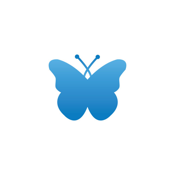 蝴蝶图标和符号向量图片下载