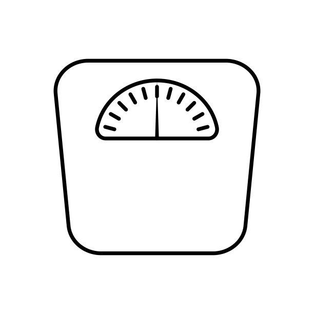 重量比例图标黑色矢量图片下载