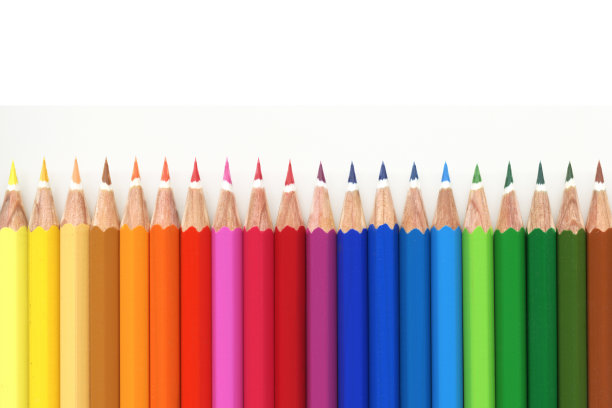 许多彩色铅笔图片下载