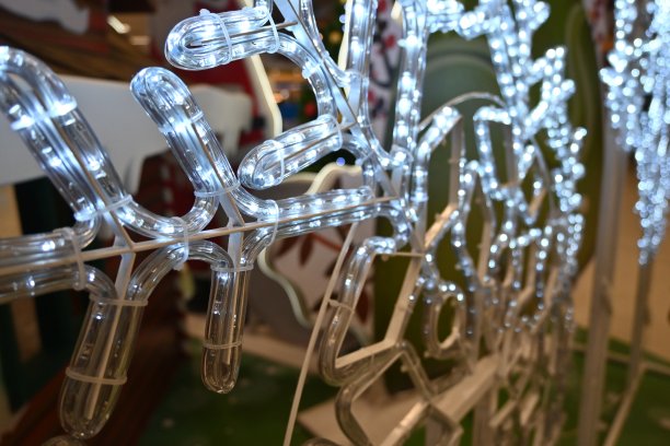 雪花led灯装饰圣诞佳节图片下载