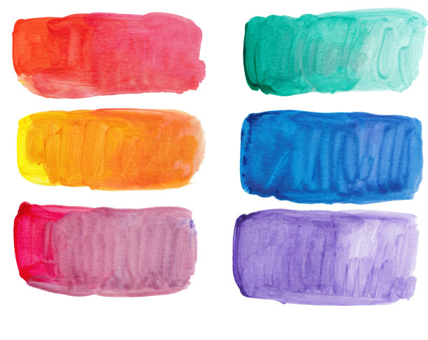 现代色彩的调色板，任何用途的伟大设计。丙烯酸涂料混合。图片下载