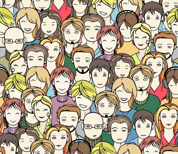 人群,无缝模式图片下载