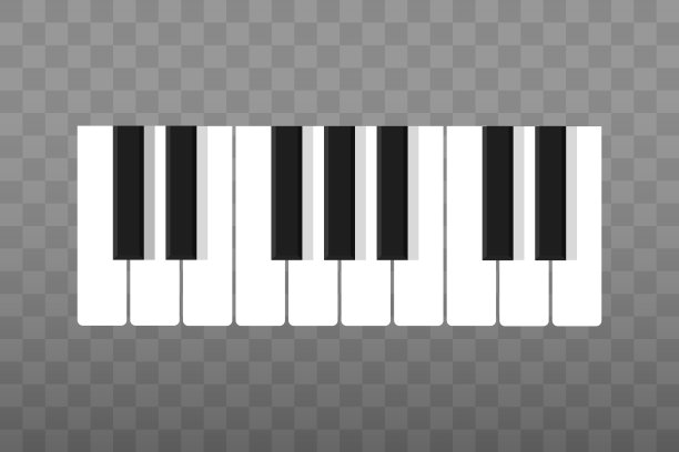 钢琴键。矢量插图在平面设计图片下载