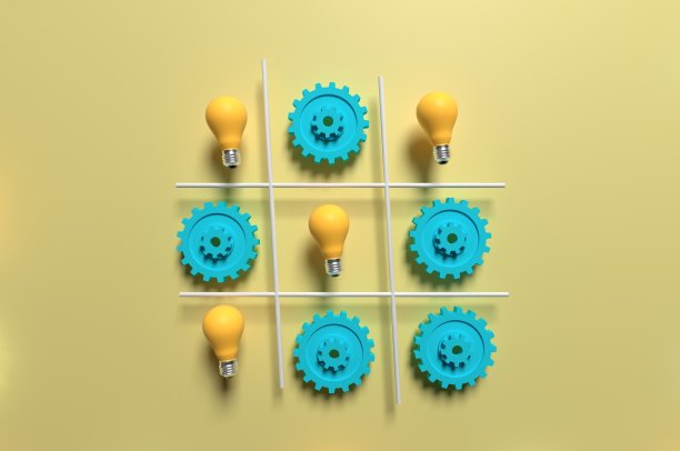 Tac - Toe创意抽象。图片下载