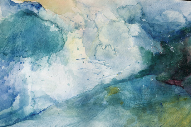 水彩背景-抽象风暴图片下载