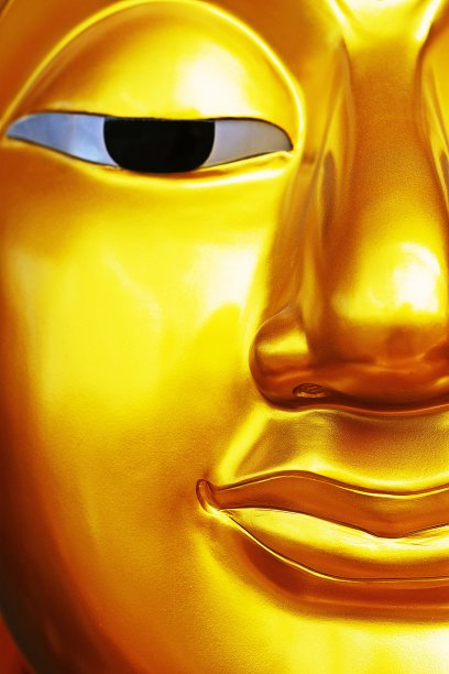 佛像的脸在寺庙-曼谷，泰国。图片下载