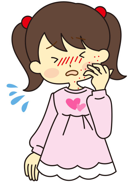 花粉热的女孩图片下载