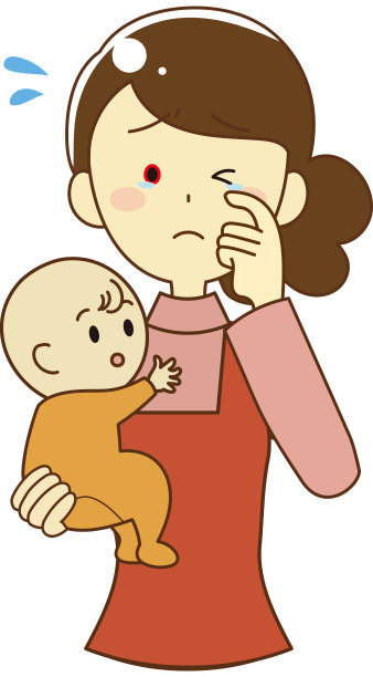 患花粉热的女人图片下载