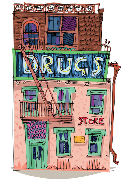 老美国药店图片下载