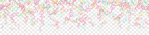 五彩缤纷的流光碎纸无缝图案平面设计背景孤立图片下载