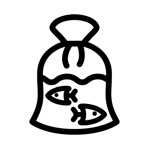 鱼袋图标图片下载