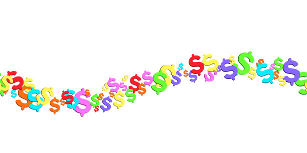 美元货币的货币符号背景图片下载