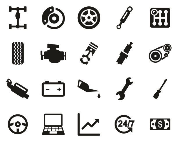 汽车技师黑&白集大图片下载