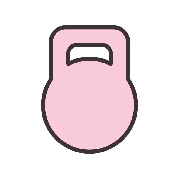 水壶钟图标矢量孤立在白色背景图片下载