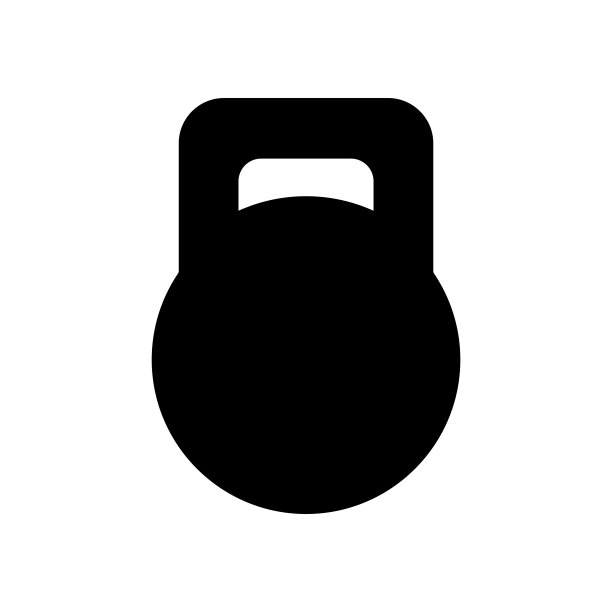 水壶钟图标矢量孤立在白色背景图片下载