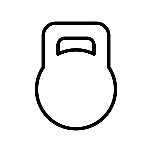 水壶钟图标矢量孤立在白色背景图片下载