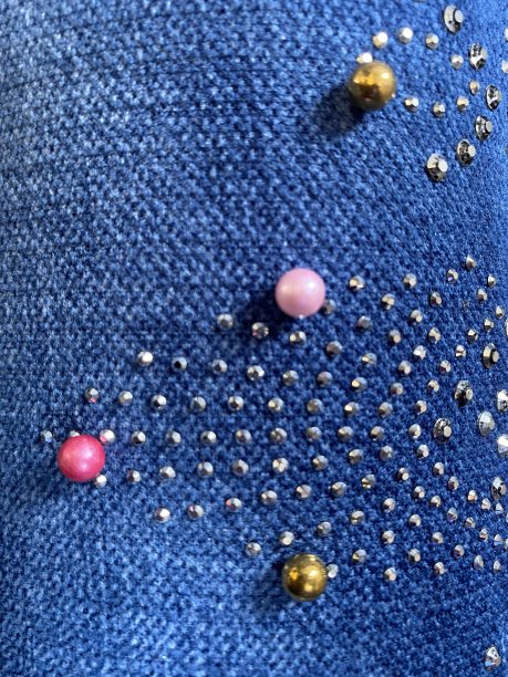 面料与莱茵石背景图片下载