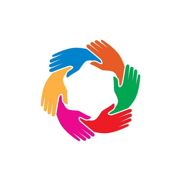 手护理标志模板向量图片下载