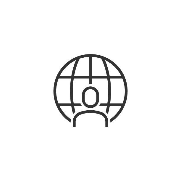 扁平风格的全球人物图标。世界通信矢量插图在白色孤立的背景。合作经营理念。图片下载