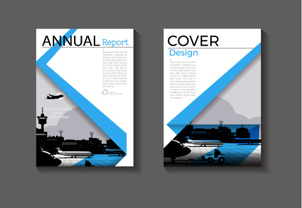 蓝色抽象圆背景现代封面设计现代书籍封面小册子封面模板，年度报告，杂志和传单布局矢量a4图片下载
