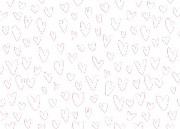 白色与粉红色的心为背景的情人节图片下载