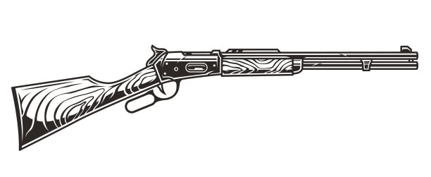 美国西部的老式步枪图片下载