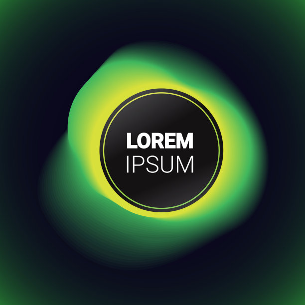 动态梯度形成抽象横幅流动液体形状流体绿色徽章现代图形元素复制空间图片下载