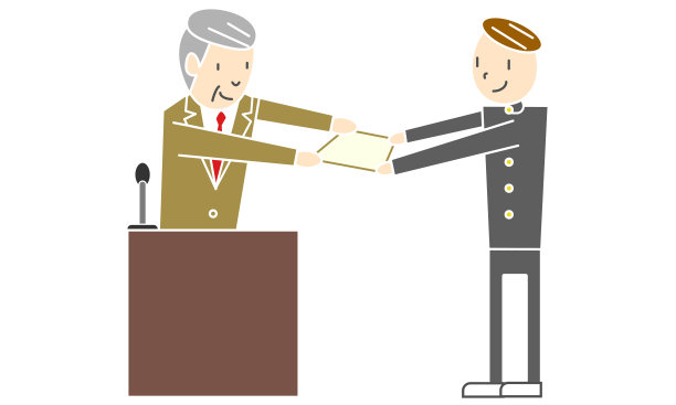 男学生获得毕业证书图片下载