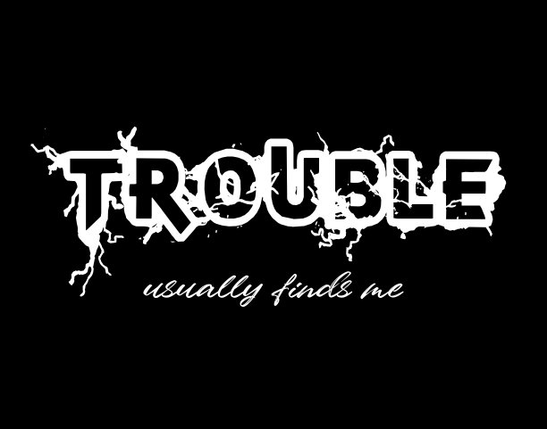 装饰上的麻烦经常让我找到时尚和海报印刷的文本图片下载